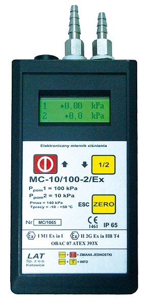 MC-xxx-2/Ex měřič tlaku/podtlaku