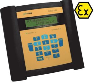 Přenosný, ultrazvukový průtokoměr pro plyny FLUXUS G608 Ex